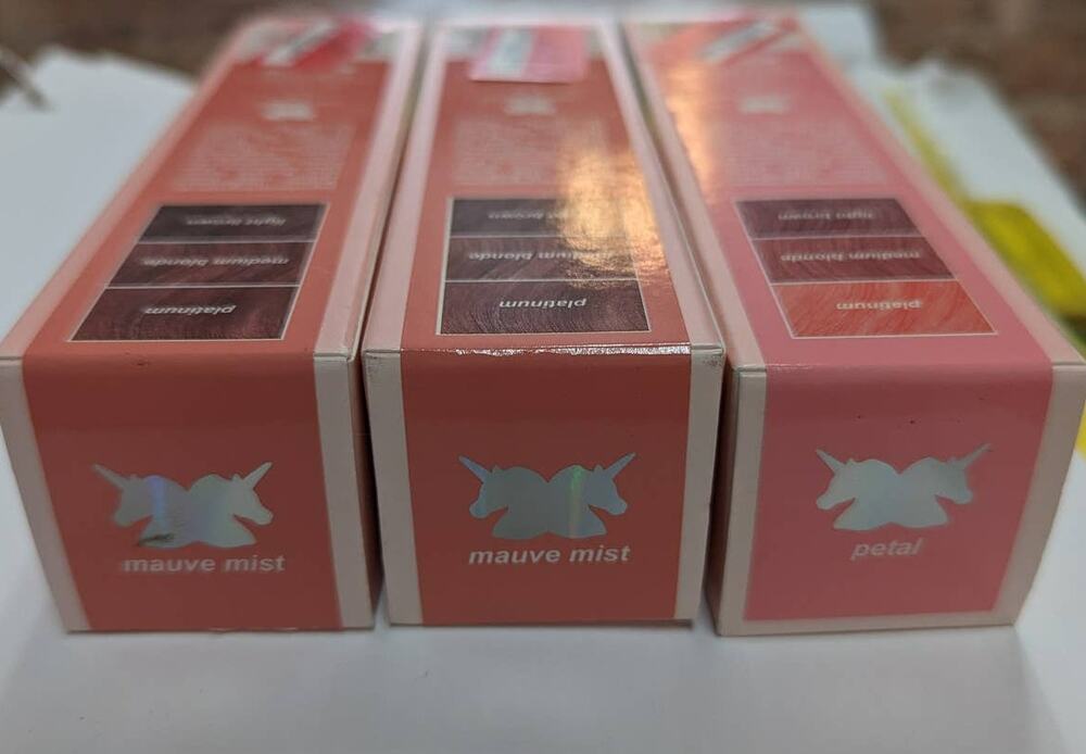 Lime Crime Lot Unicorn Colorant Temporary HAIR COLOR 2 Mauve Mist 1 Petal